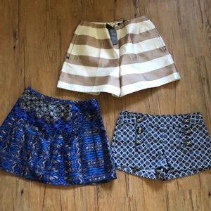 Tibi shorts and skirt bundle
